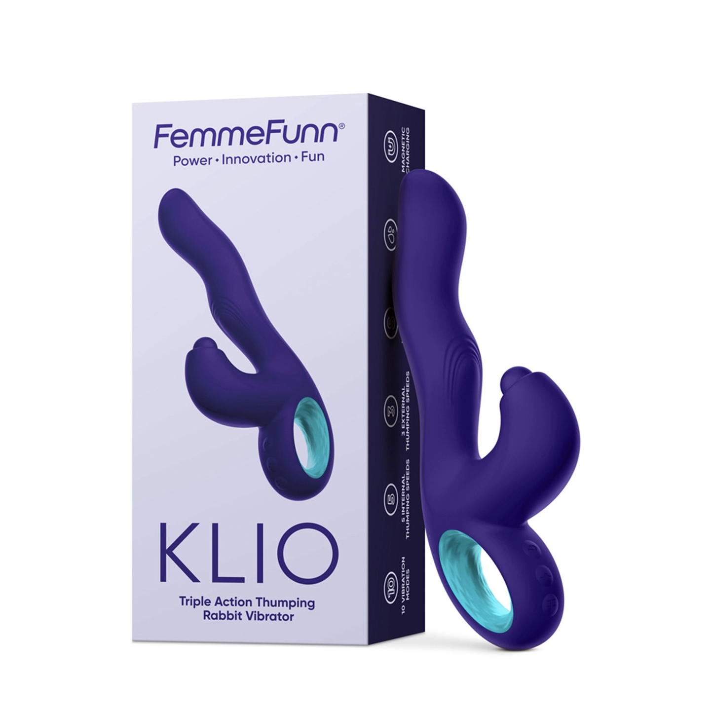 Klio Triple Action Thumping Rabbit Vibrator