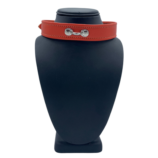 Leather Horizontal Ring Collar
