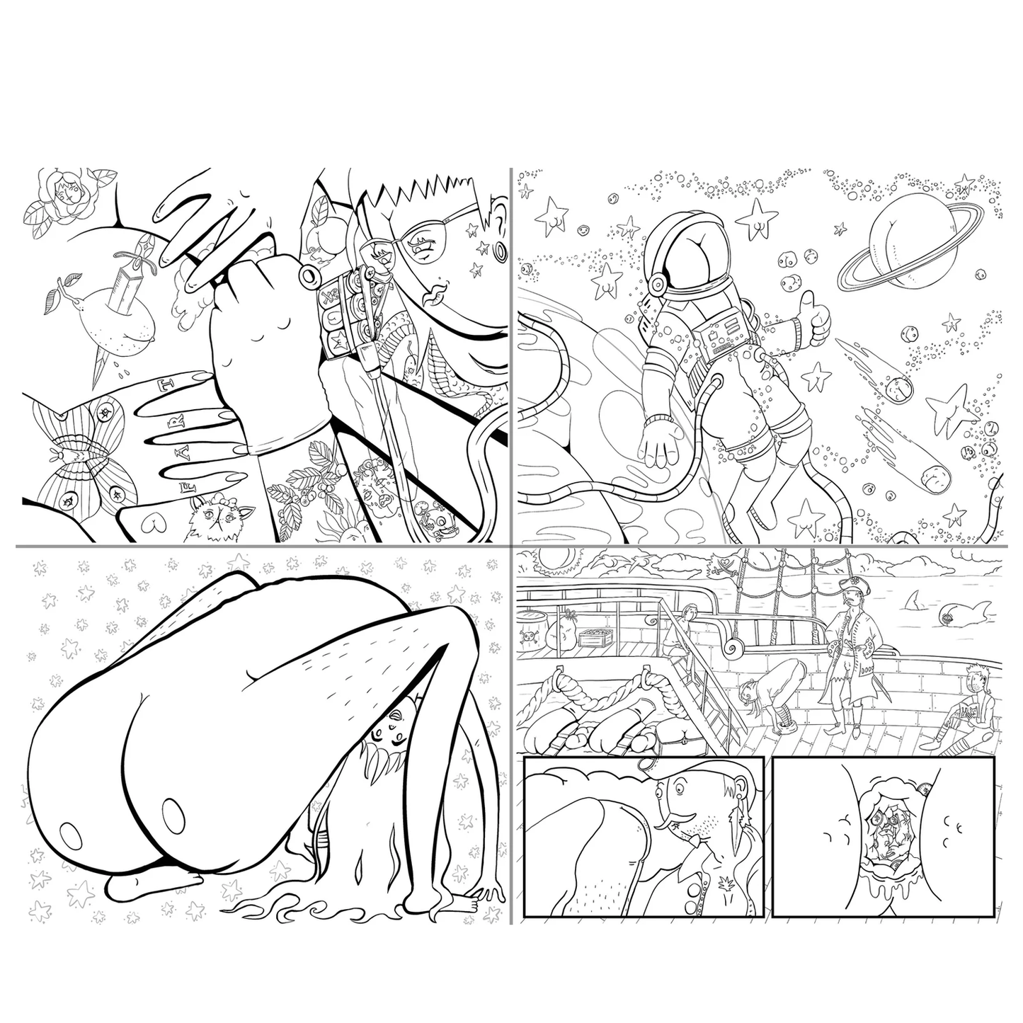 All About Butts- A Bodaciously Bootyful Coloring Book