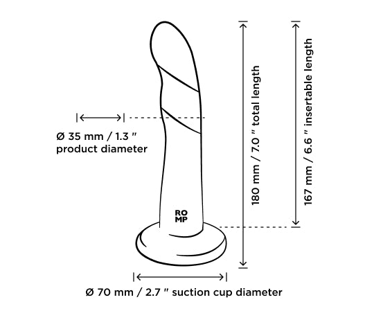 Dizi Bullet Compatible Silicone Dildo by ROMP