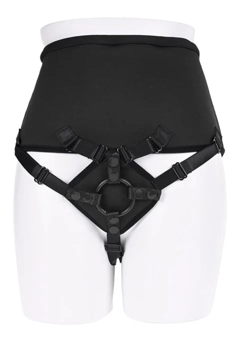 High Waisted Corset Strap-On Harness