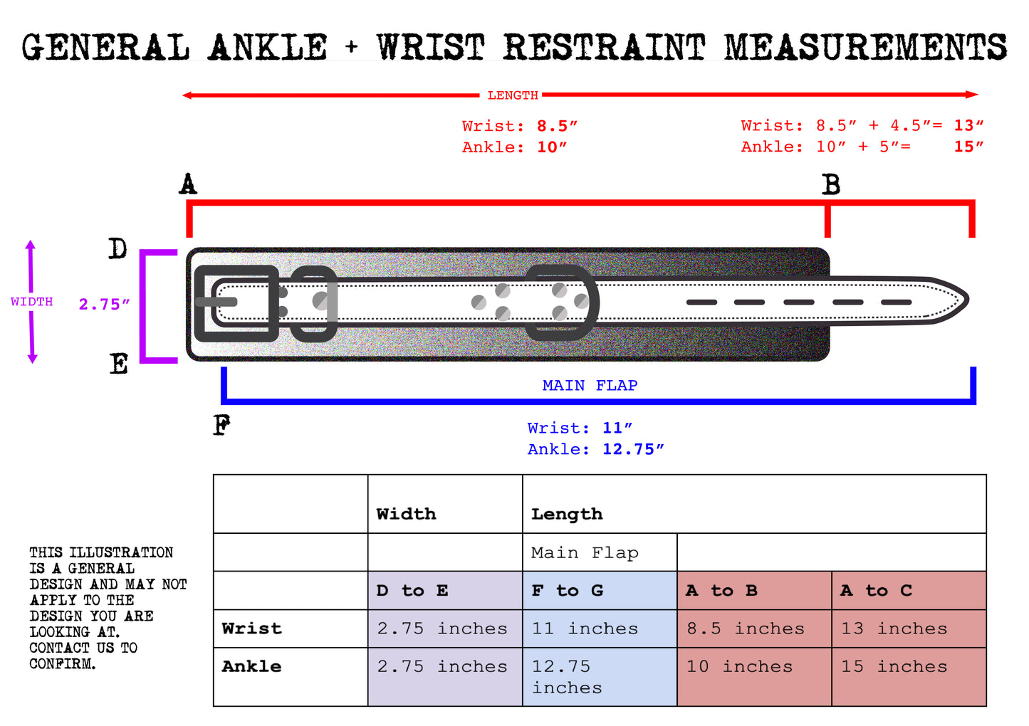 Narrow Leather Ankle Restraints