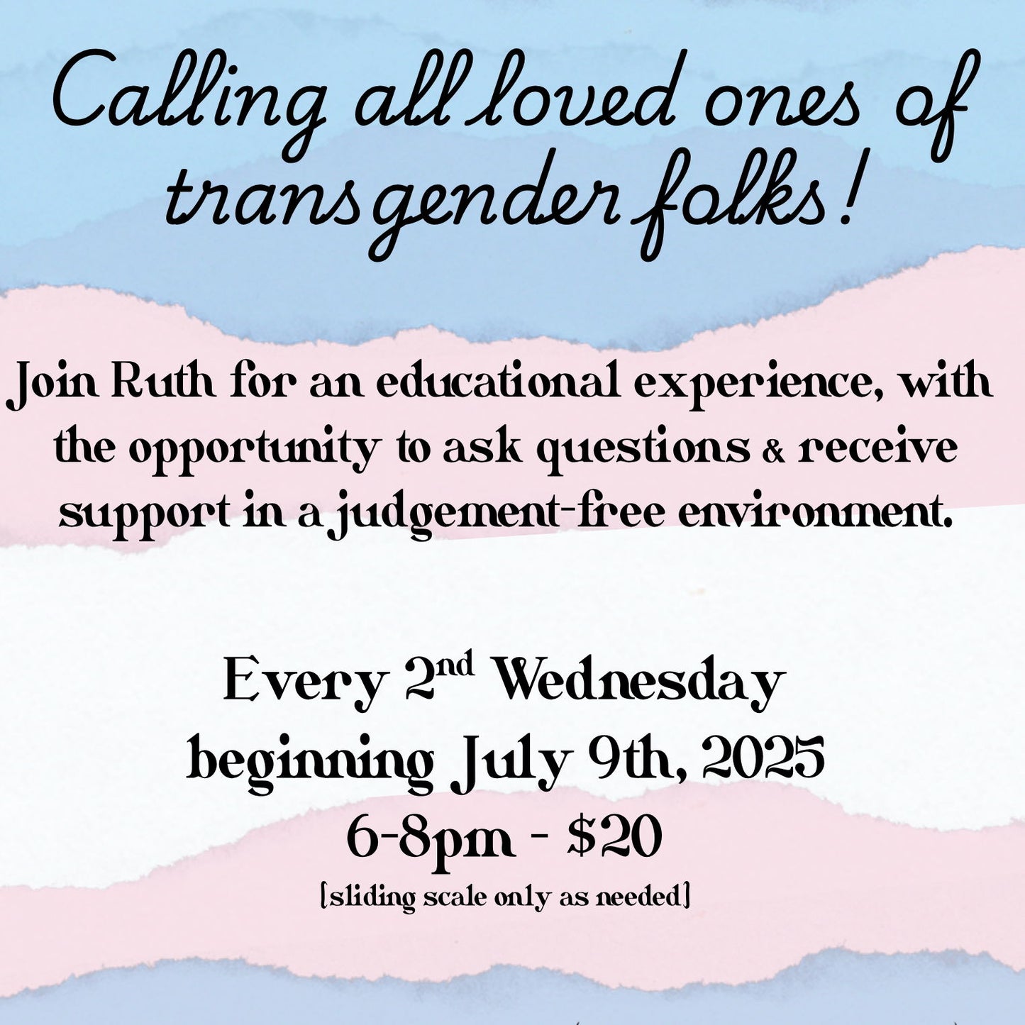Guided Support Group for the Families of Trans Individuals- Ashland - 13 Aug 2025