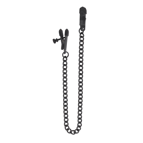 Adjustable Broad Tip Clamps With Black Chain