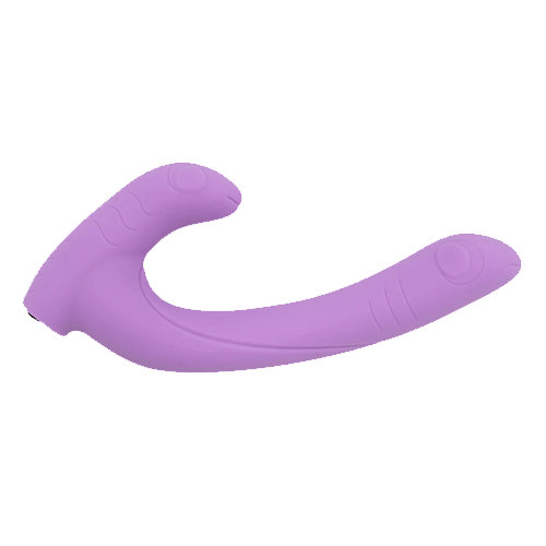 Jix and Jin vibrating double dildo in Purple