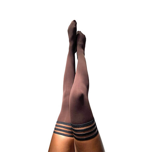Autumn Opaque Chocolate Thigh-High