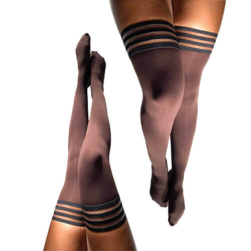 Autumn Opaque Chocolate Thigh-High
