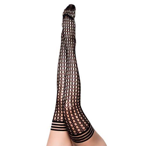 Mimi Crochet Net Thigh High