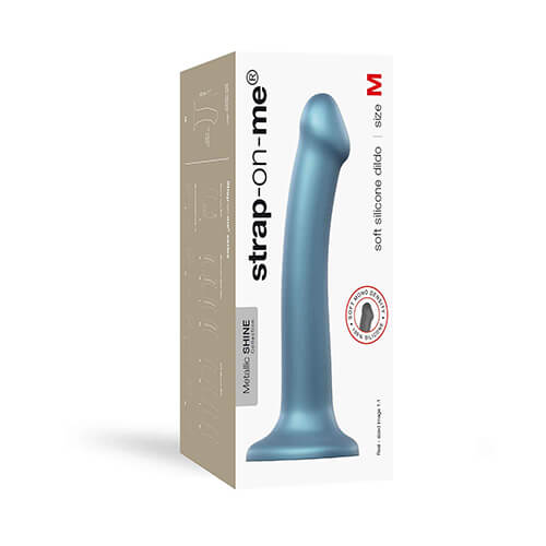 Metallic Mono Density Silicone Dildo