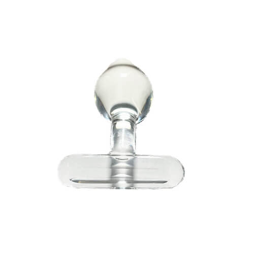 Clear Glass T-Handle Plug