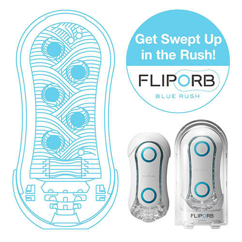 Tenga Flip Orb Blue Rush