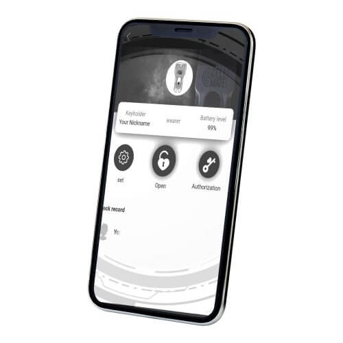 A phone with the screen open to the CellMate app.
