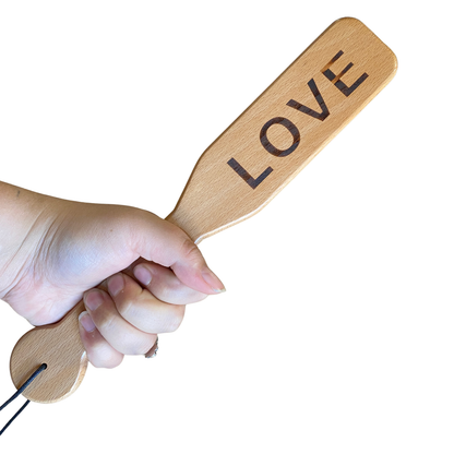 Wooden TOUGH LOVE Paddle