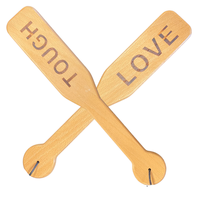 Wooden TOUGH LOVE Paddle
