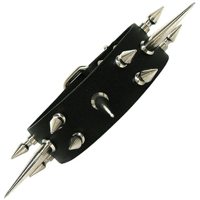 Leather Wolf Spike Collar