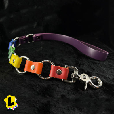 Leather Pride O-Ring Mini Leash