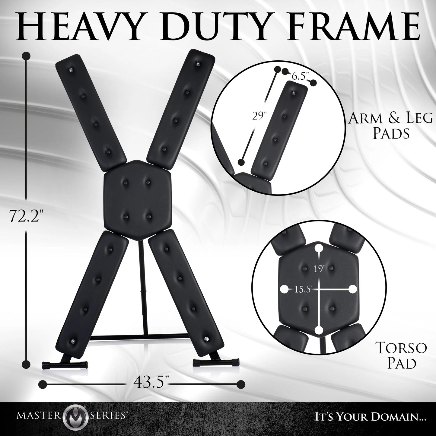 Deluxe Free Standing Saint Andrews Cross