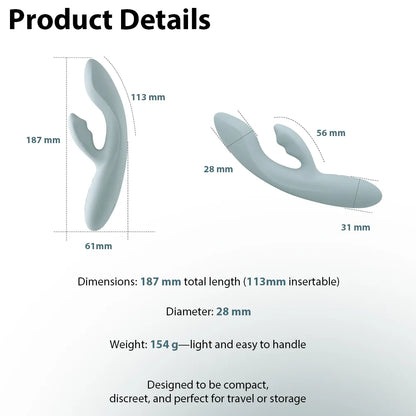 Chika App Controlled Rabbit Vibrator