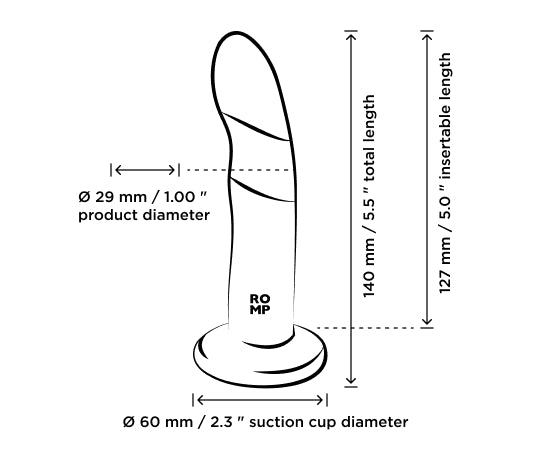 Piccolo Bullet Compatible Silicone Dildo by ROMP