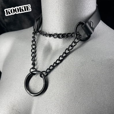 Leather Martingale Collar