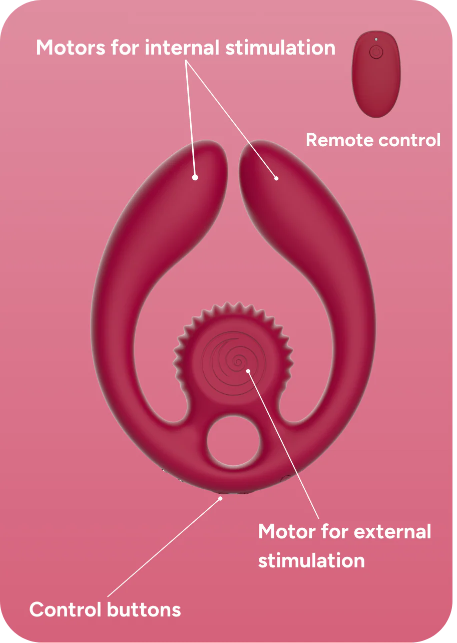 Gizi Duo Double Ended Vibrator Couples Toy