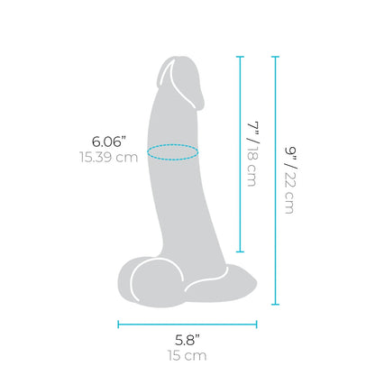 Slipskin Curvy Silicone Hyper-Realistic Dildo