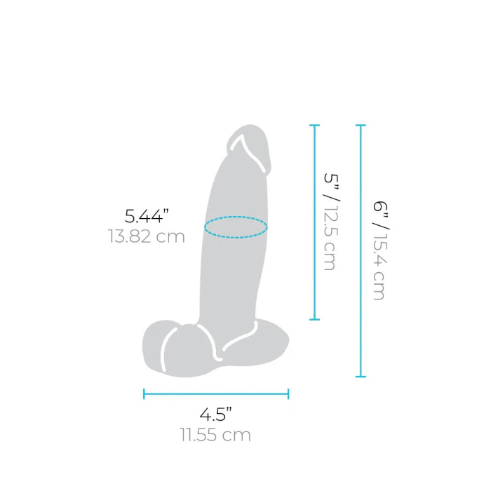 Slipskin Girthy Silicone Hyper-Realistic Dildo