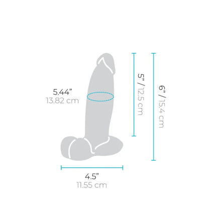 Slipskin Girthy Silicone Hyper-Realistic Dildo