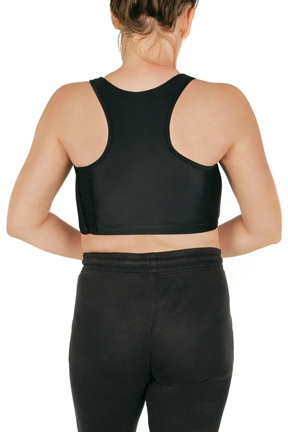 Short Black Binder with Side Closure
