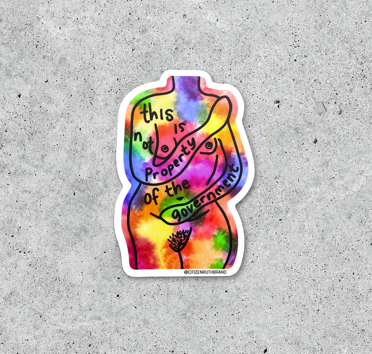 This Is Not Property of The Government Vinyl Sticker