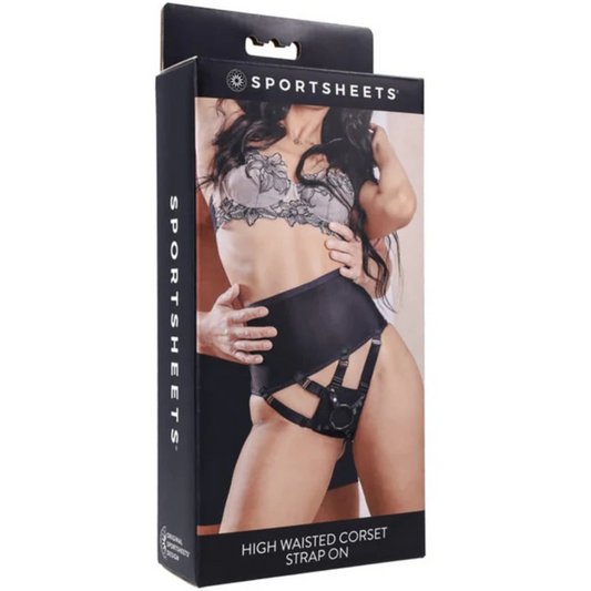 High Waisted Corset Strap-On Harness