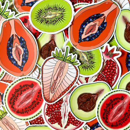 Fruit Vulva Stickers