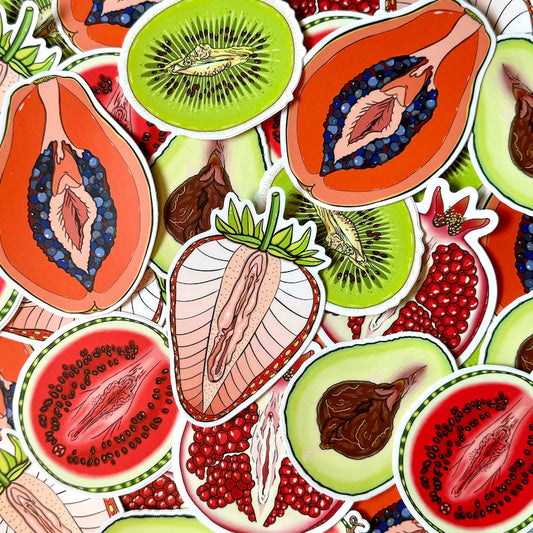 Fruit Vulva Stickers