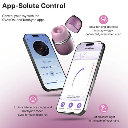 Klitty Triple Action Sucking Licking Vibrator with App Control