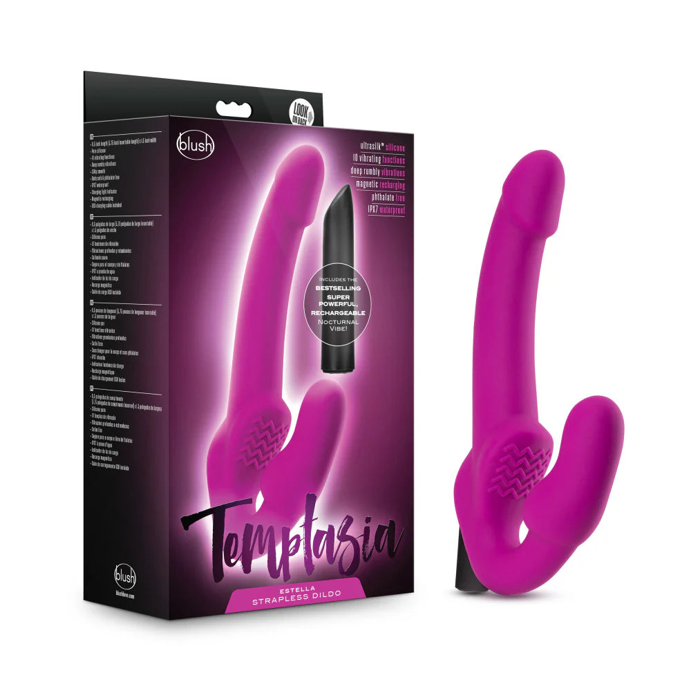 Temptasia Estella Vibrating Strapless Strap-On Dildo