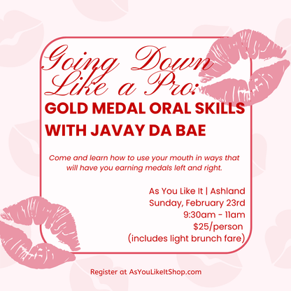 Oh the Sensations: Engaging the 5 Senses for Maximum Pleasure with Javay da BAE - Eugene