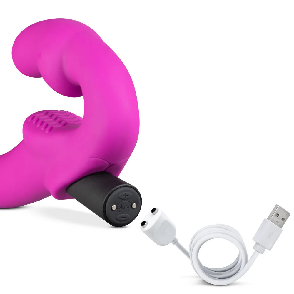 Temptasia Estella Vibrating Strapless Strap-On Dildo