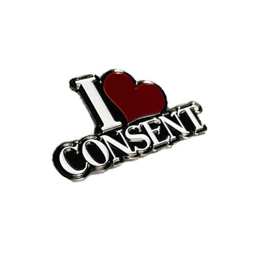 I Heart Consent Pin