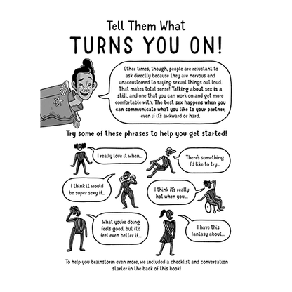 A Quick and Easy Guide to Consent inside page that reads "Tell Them What Turns You On"