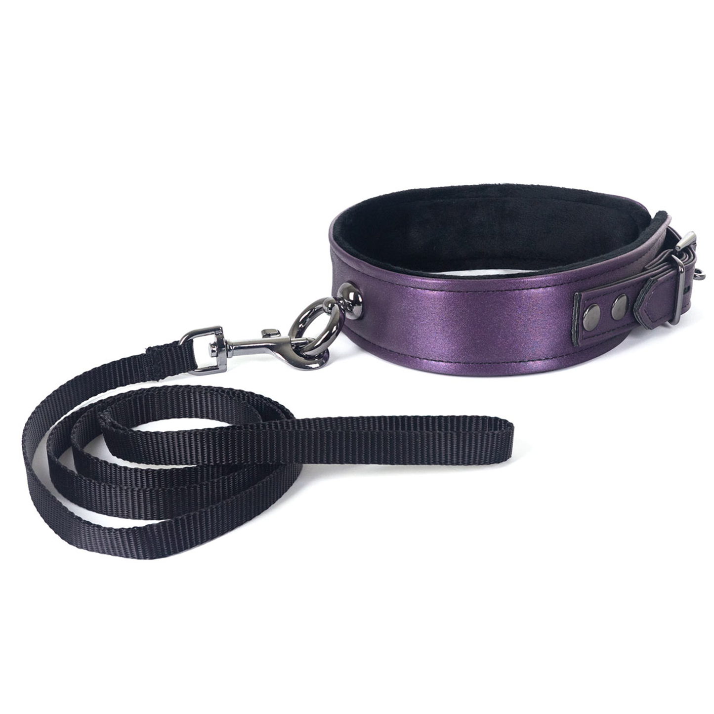 Galaxy Legend Faux Leather Collar with Leash