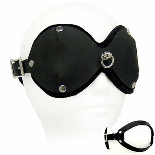 Neoprene Lined Leather Blindfold