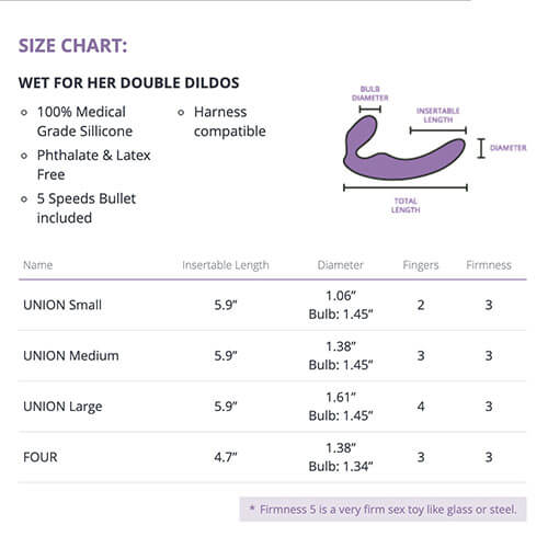 Union Vibrating Bendable Double Dildo