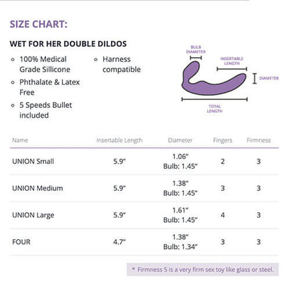 Union Vibrating Bendable Double Dildo