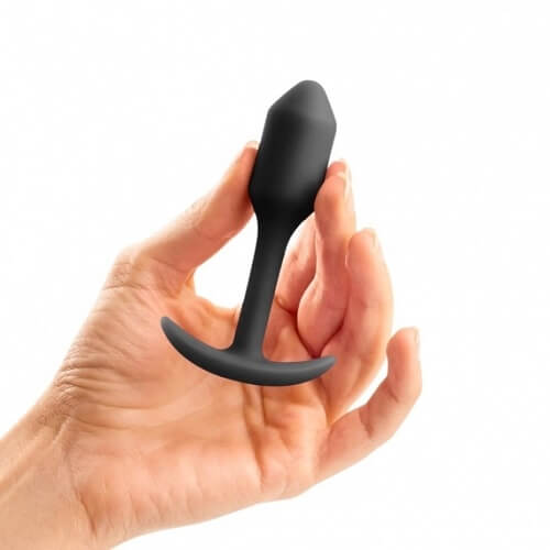 Weighted Snug Plug 1 Black in Hand