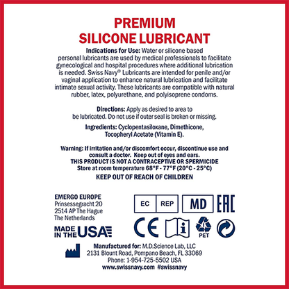 Swiss Navy Silicone Lubricant As You Like It Swiss Navy Silicone Lubricant As You Like It