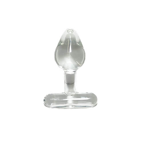 Clear Glass T-Handle Plug