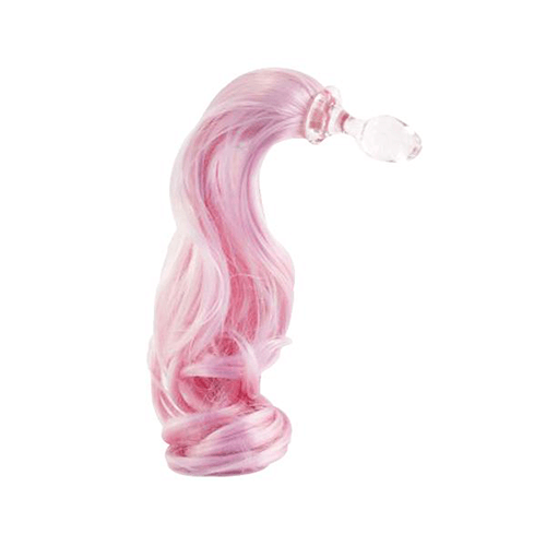Glass Plug with Removable Pony Tails