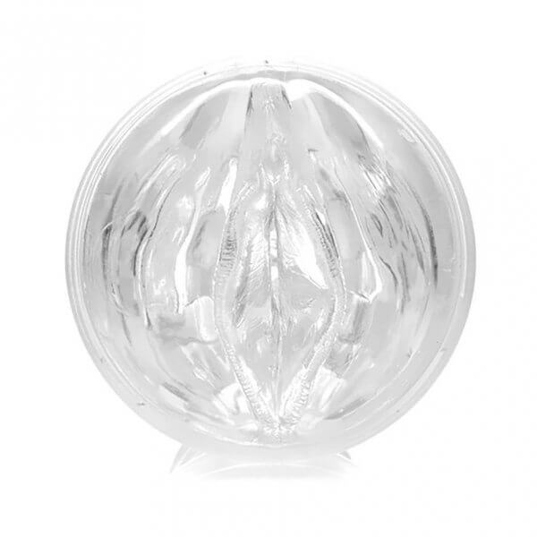 The Ice Lady by Fleshlight facing the camera to provide extra detail of the opening.