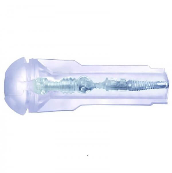 A side view of the Ice Lady by Fleshlight to show the internal texture.