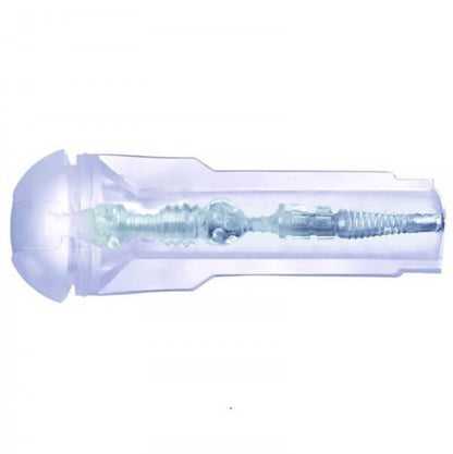 A side view of the Ice Lady by Fleshlight to show the internal texture.